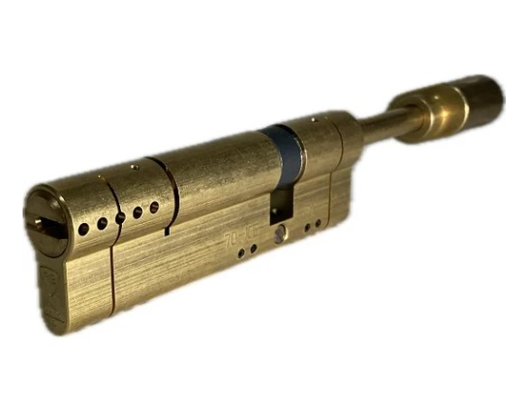 NE000251341 Цилиндр Rav Bariach серии Saturn ключ-шток 62мм (31х31), матовая латунь