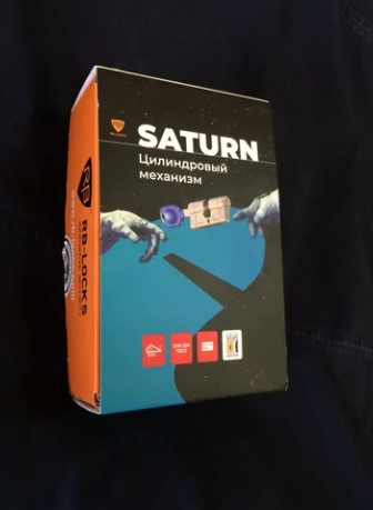 NE000251341 Цилиндр Rav Bariach серии Saturn ключ-шток 62мм (31х31), матовая латунь
