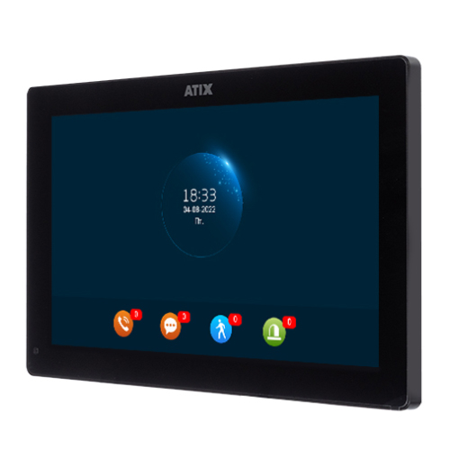 ATIX AT-I-M1011F/IW Black Цветной WIFI домофон 