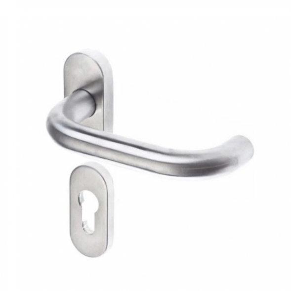 Ручка дверная  DOORLOCK 038UR/F PZ U-form, матовая, из нержавеющей стали