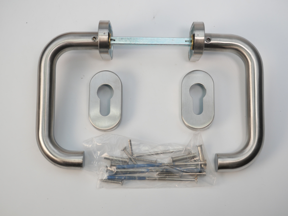 Ручка дверная  DOORLOCK 038UR/F PZ U-form, матовая, из нержавеющей стали