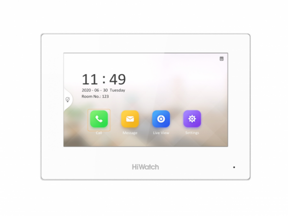 VDP-H3212W HiWatch 7“ гибридный IP видеодомофон с Wi-Fi