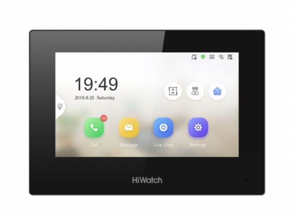 VDP-H3212WB HiWatch 7“ гибридный IP видеодомофон с Wi-Fi