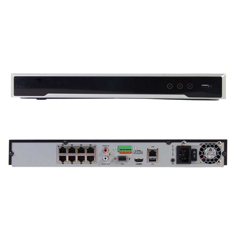 Hikvision DS-7608NI-K2/8P 8-ми канальный IP-видеорегистратор с PoE