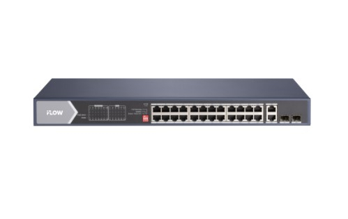 iFlow F-SW-EU628HPOE-V Неуправляемый 24 - портовый PoE-коммутатор 