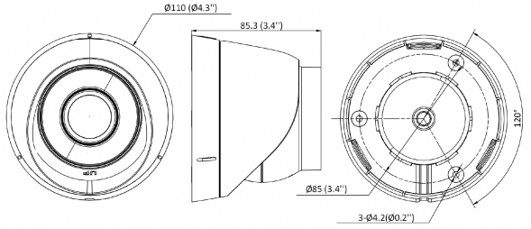 HiWatch DS-I203(E)(2.8mm) HiWatch Купольная IP-камера 