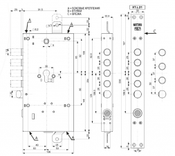 Mottura XTL21W80A0 Замок моторизированный
