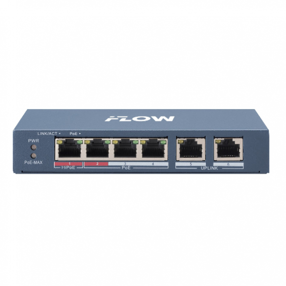 iFLOW F-SW-EU206HPOE-V Неуправляемый коммутатор