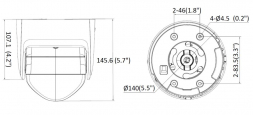 iFlow F-IC-2344PCMS/A(2.8mm) уличная панорамная цилиндрическая IP-камера 4Мп
